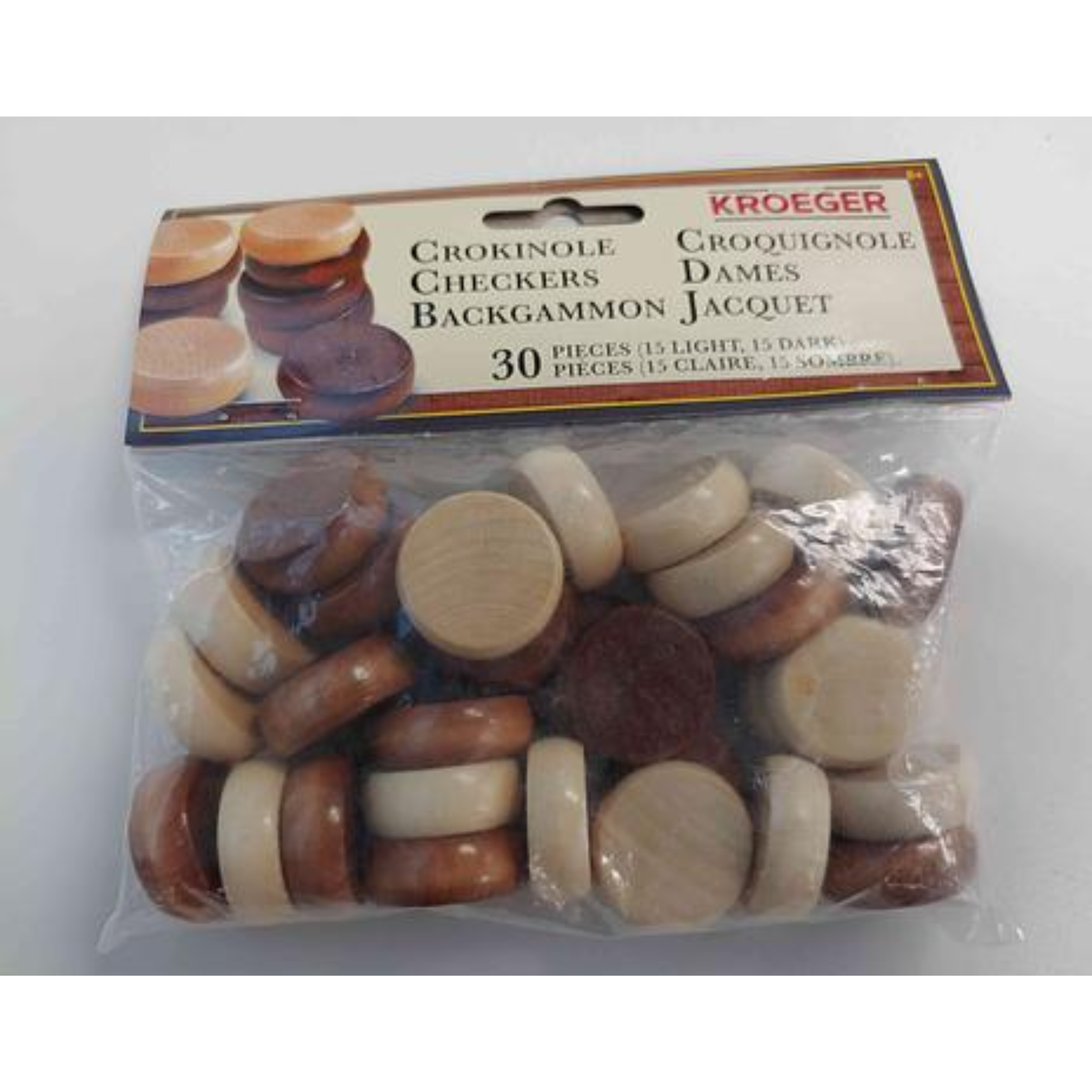 Crokinole Wooden Disks 30 Pieces - A Muse N Games